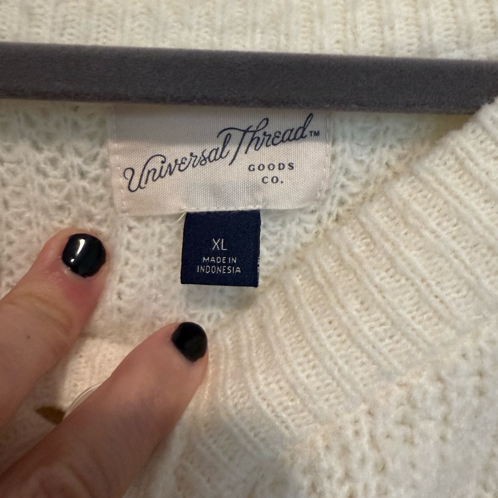 Universal Thread Off-White Button-Up Cardigan - Picture 2 of 2